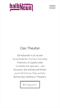 Mobile Screenshot of halbneuntheater.de